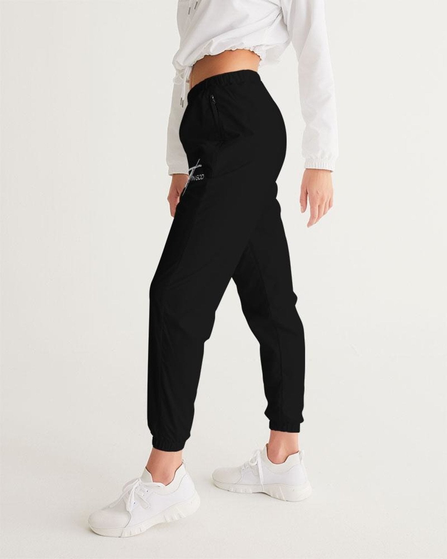 Womens Track Pants - Trust In God Graphic Sports Pants