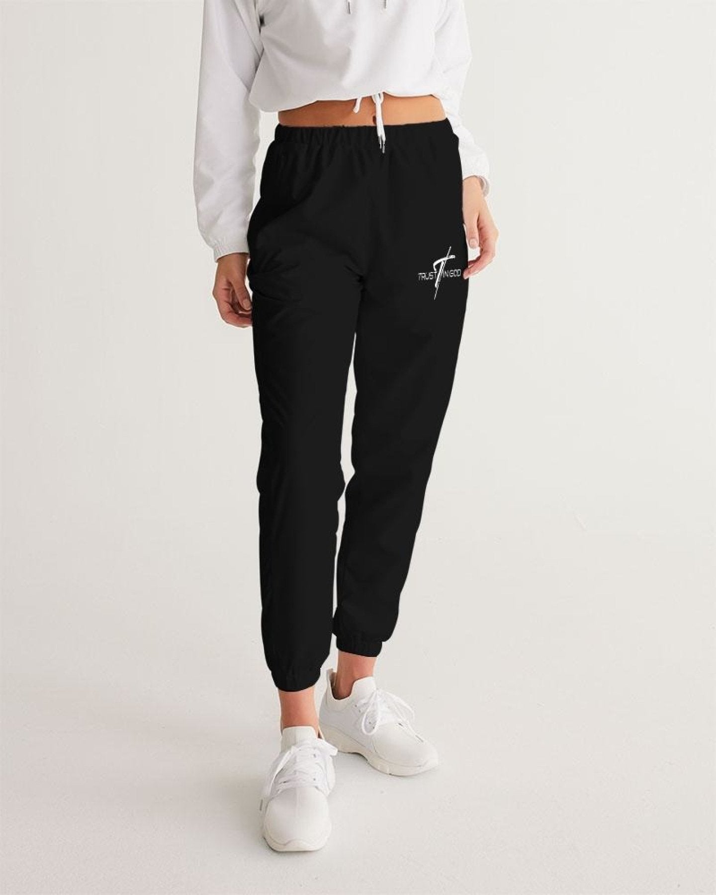 Womens Track Pants - Trust In God Graphic Sports Pants