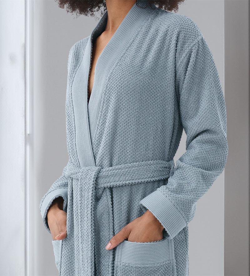 Women's Turkish Cotton Terry Kimono Robe - Luxurious Terry Cloth